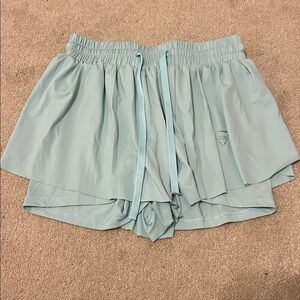 Shein Light Blue Flowy Shorts Womens S